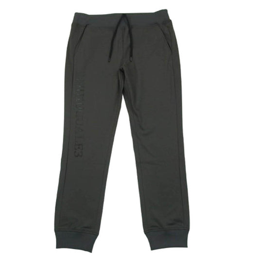 1piu1uguale3 ウノピュウノウグァーレトレ CM038 MT01-88 COMFORTABLE TAG SOLID RIB ロゴ刺繍 ストレッチ リブ パンツ グレー系 5【中古】