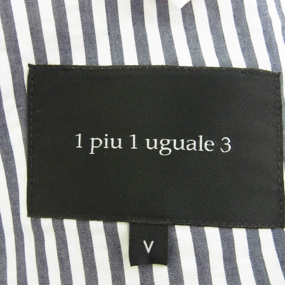 1piu1uguale3 ウノピュウノウグァーレトレ MRP618 PCT036 UNCON JKT テーラードジャケット 折鶴ピン UNCON SLACKS スラックス パンツ セットアップ グレー系 ホワイト系【中古】