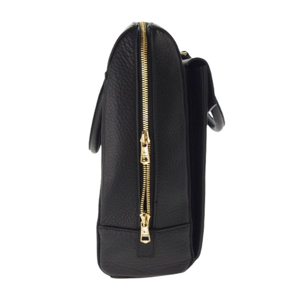1piu1uguale3 ウノピュウノウグァーレトレ × PELLE MORBIDA ペッレ モルビダ BOSTON BRIEF BAG レザー ボストンバッグ ブリーフケース ブラック系【美品】【中古】