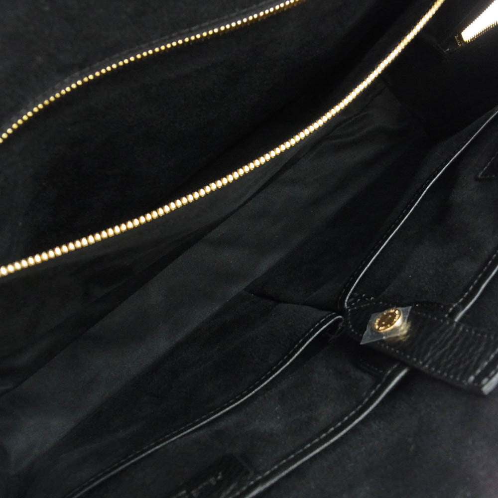1piu1uguale3 ウノピュウノウグァーレトレ × PELLE MORBIDA ペッレ モルビダ BOSTON BRIEF BAG レザー ボストンバッグ ブリーフケース ブラック系【美品】【中古】