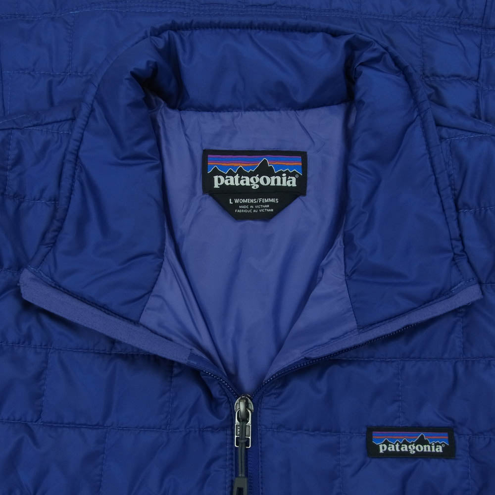 patagonia パタゴニア 14AW 84216FA14 ナノパフジャケット 中綿 ジャケット ベトナム製 ブルー系 パープル系 L【中古】