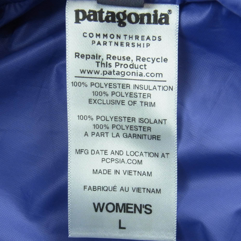 patagonia パタゴニア 14AW 84216FA14 ナノパフジャケット 中綿 ジャケット ベトナム製 ブルー系 パープル系 L【中古】
