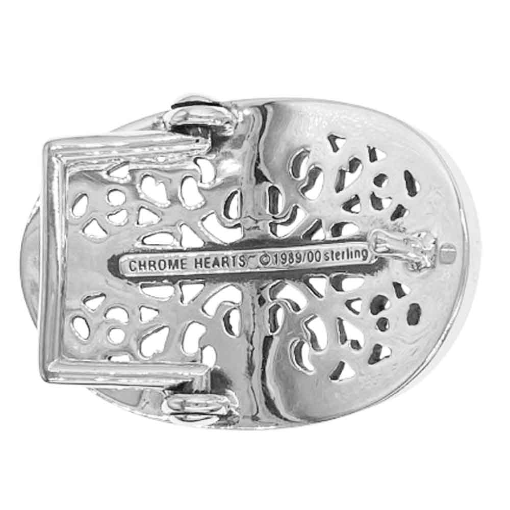 CHROME HEARTS クロムハーツ（原本無） 2025年6月購入レシート原本付属 BCKL OCAL SML CROSS クラシック オーバル クロス スモール バックル シルバー系【中古】