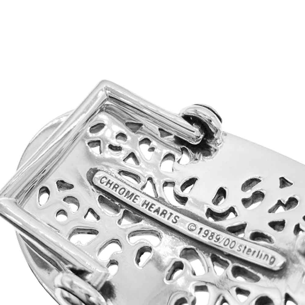 CHROME HEARTS クロムハーツ（原本無） 2025年6月購入レシート原本付属 BCKL OCAL SML CROSS クラシック オーバル クロス スモール バックル シルバー系【中古】