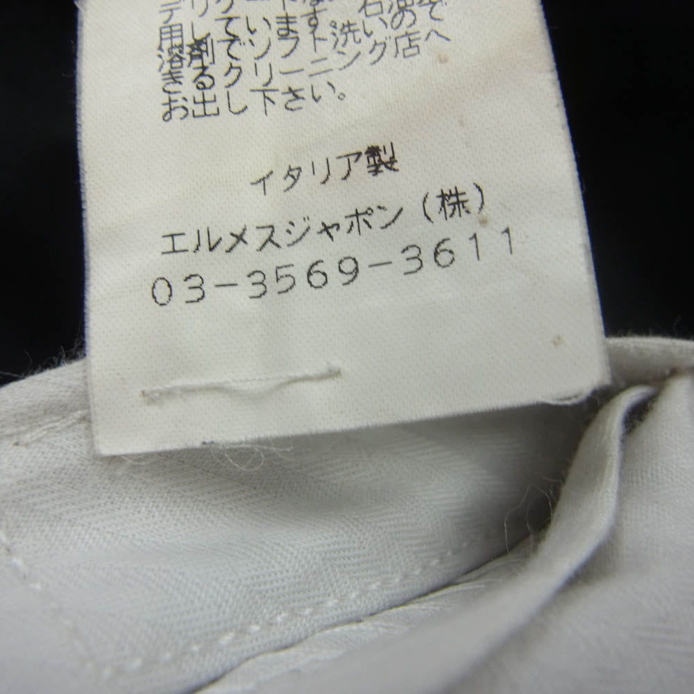 HERMES エルメス 225040HG02 国内正規品 ジップポケット コットン トラウザー パンツ ブラック系 52【中古】