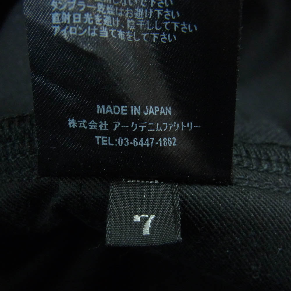 MINEDENIM マインデニム 1902-1001-98-302 BD Leopard S.Slim STR 5pocket レオパード柄 ブラック デニム パンツ ブラック系 7【中古】