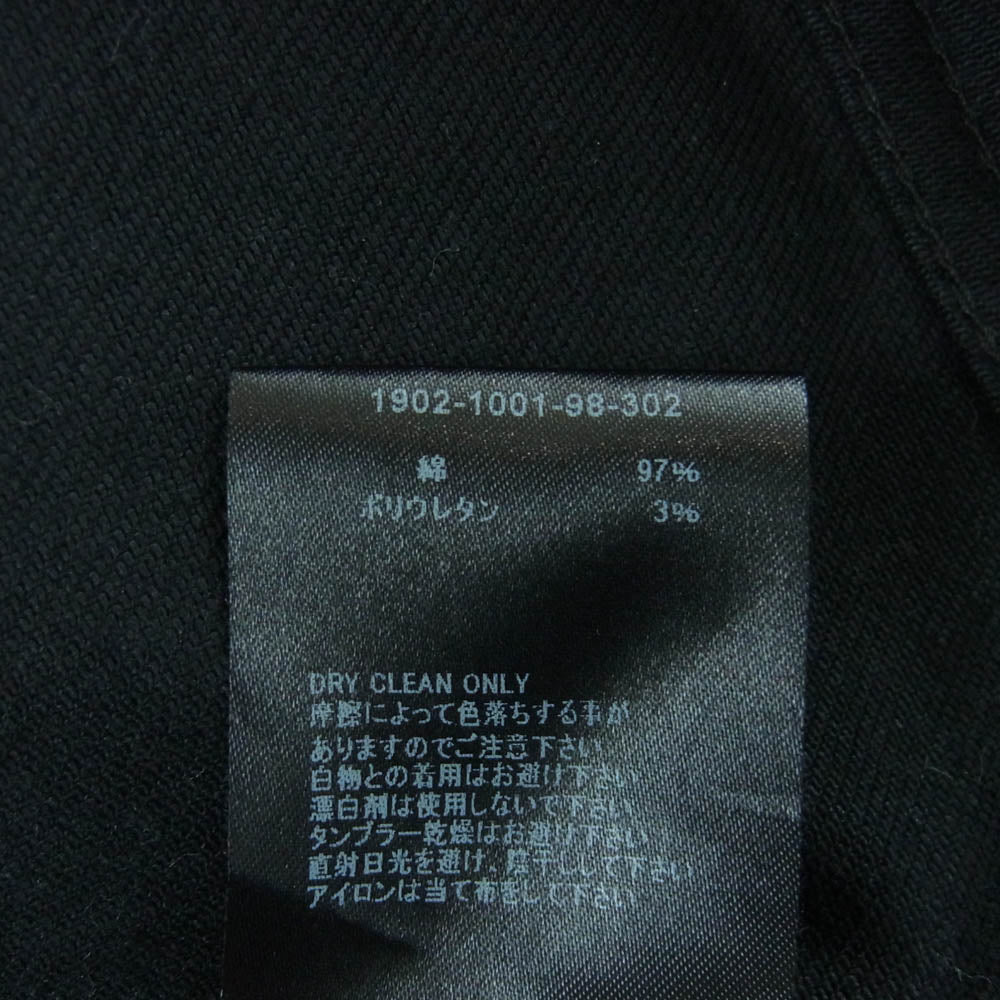 MINEDENIM マインデニム 1902-1001-98-302 BD Leopard S.Slim STR 5pocket レオパード柄 ブラック デニム パンツ ブラック系 7【中古】