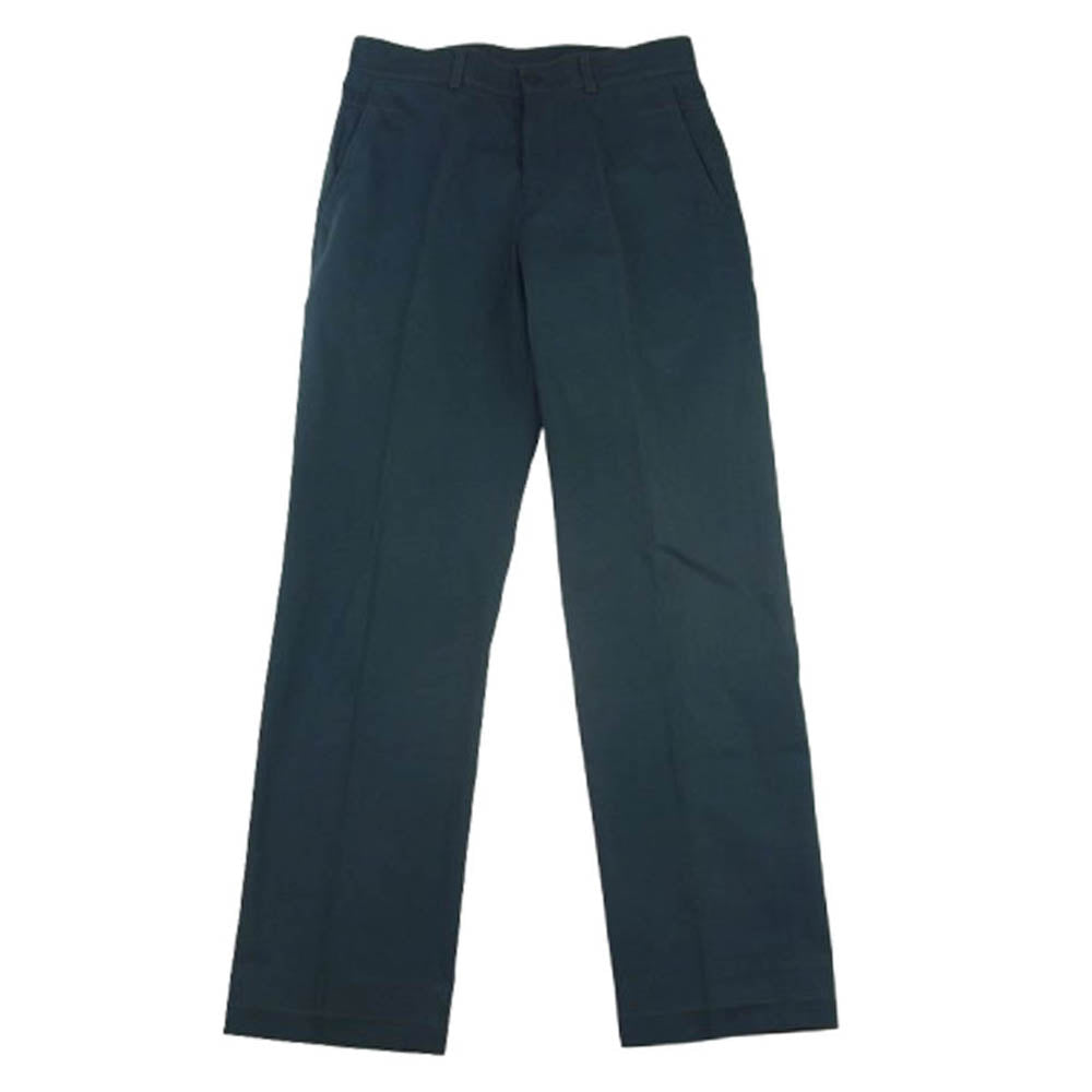 HERMES エルメス 国内正規品 センタープレス ステッチ トラウザー パンツ  グリーン系 38【中古】