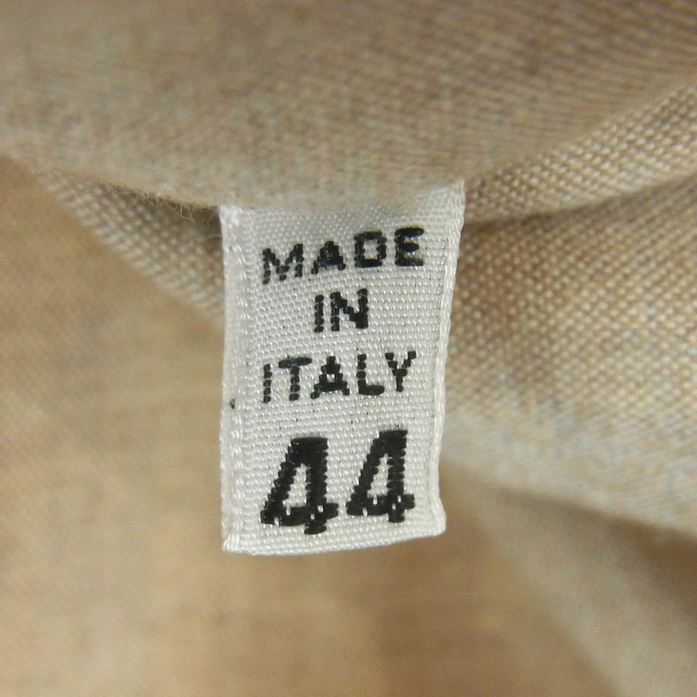 MAISON MARTIN MARGIELA メゾンマルタンマルジェラ 11AW S50DL0161 四つタグ ジップアップ 長袖 シャツ グレイッシュベージュ系 44【中古】