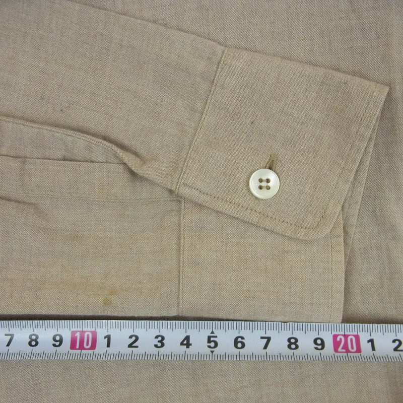 美品タグ付！メゾン マルタンマルジェラ スリムフィット シャツ S〜M ベージュ 美品タグ付！メゾン マルタンマルジェラ スリムフィット シャツ S〜M