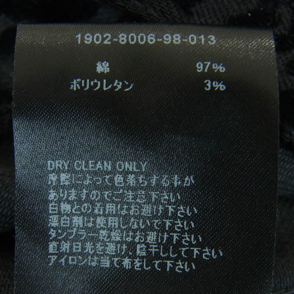 MINEDENIM マインデニム 1902-8006-98-013 BD Leopard LF-GJKT レオパード柄  デニム ジャケット ブラック系 ダークグレー系 1【中古】
