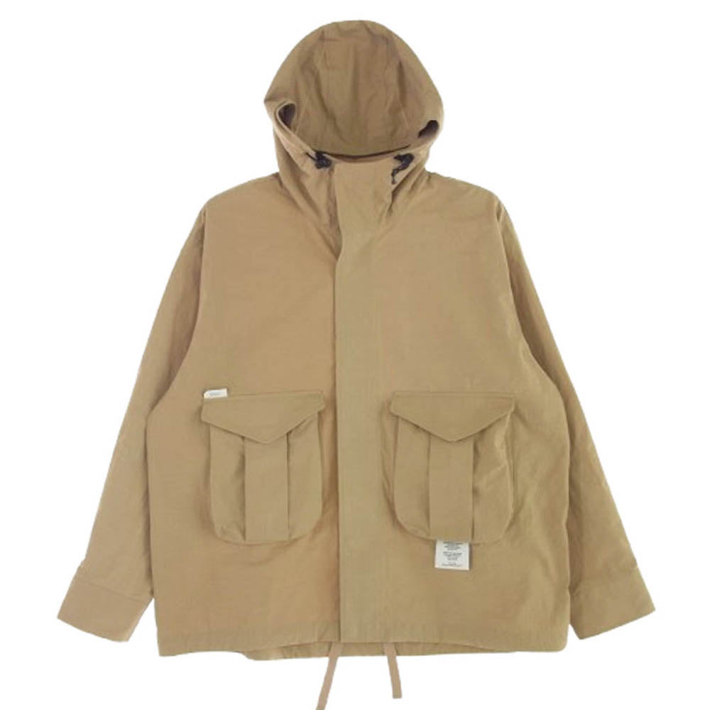 WTAPS ダブルタップス 21AW 212GWDT-SHM02 LS NYCO RIPSTOP カーゴ ミリタリー ブルゾン ジャケット ライトブラウン系 X 02【中古】