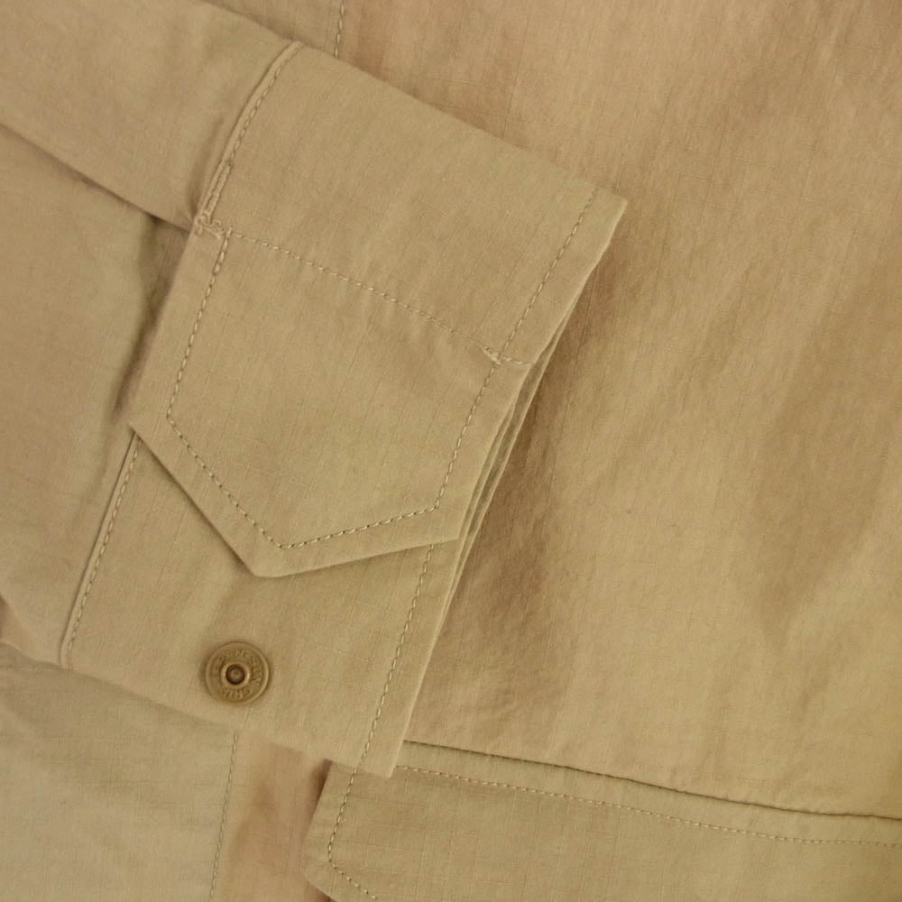 WTAPS ダブルタップス 21AW 212GWDT-SHM02 LS NYCO RIPSTOP カーゴ ミリタリー ブルゾン ジャケット ライトブラウン系 X 02【中古】