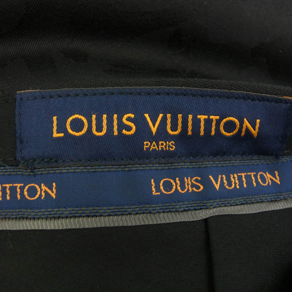 LOUIS VUITTON ルイ・ヴィトン HJCP5WVHX シャドーモノグラム サイドアジャスター カモ柄 迷彩 スラックス パンツ ブラック系 40【中古】