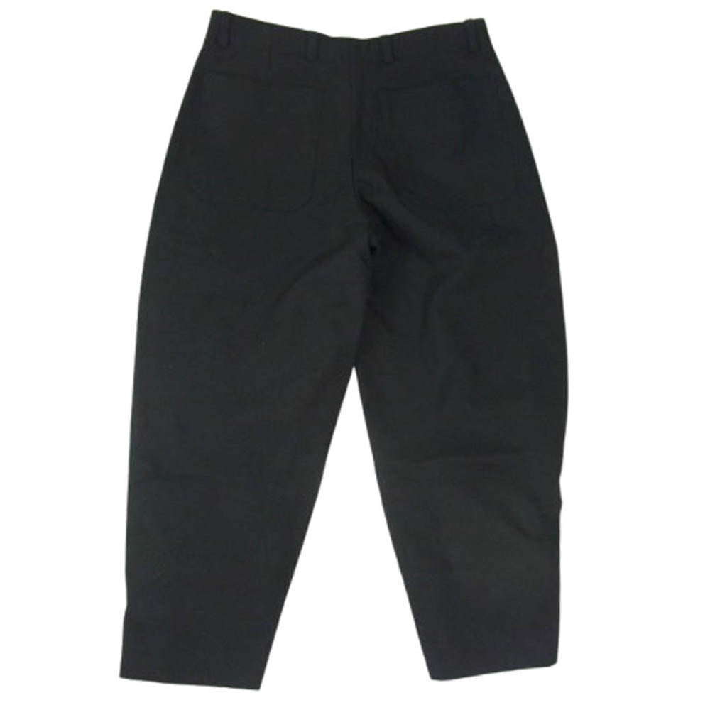 HERMES エルメス 20AW 刻印正規品 裾ベルト ワイド チノ ロング パンツ ブラック系 38【中古】