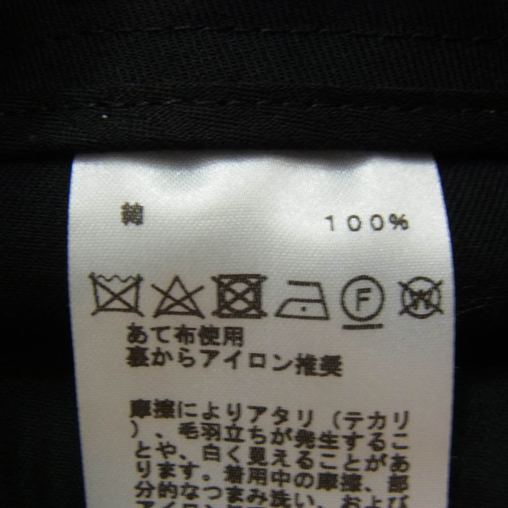 HERMES エルメス 20AW 刻印正規品 裾ベルト ワイド チノ ロング パンツ ブラック系 38【中古】