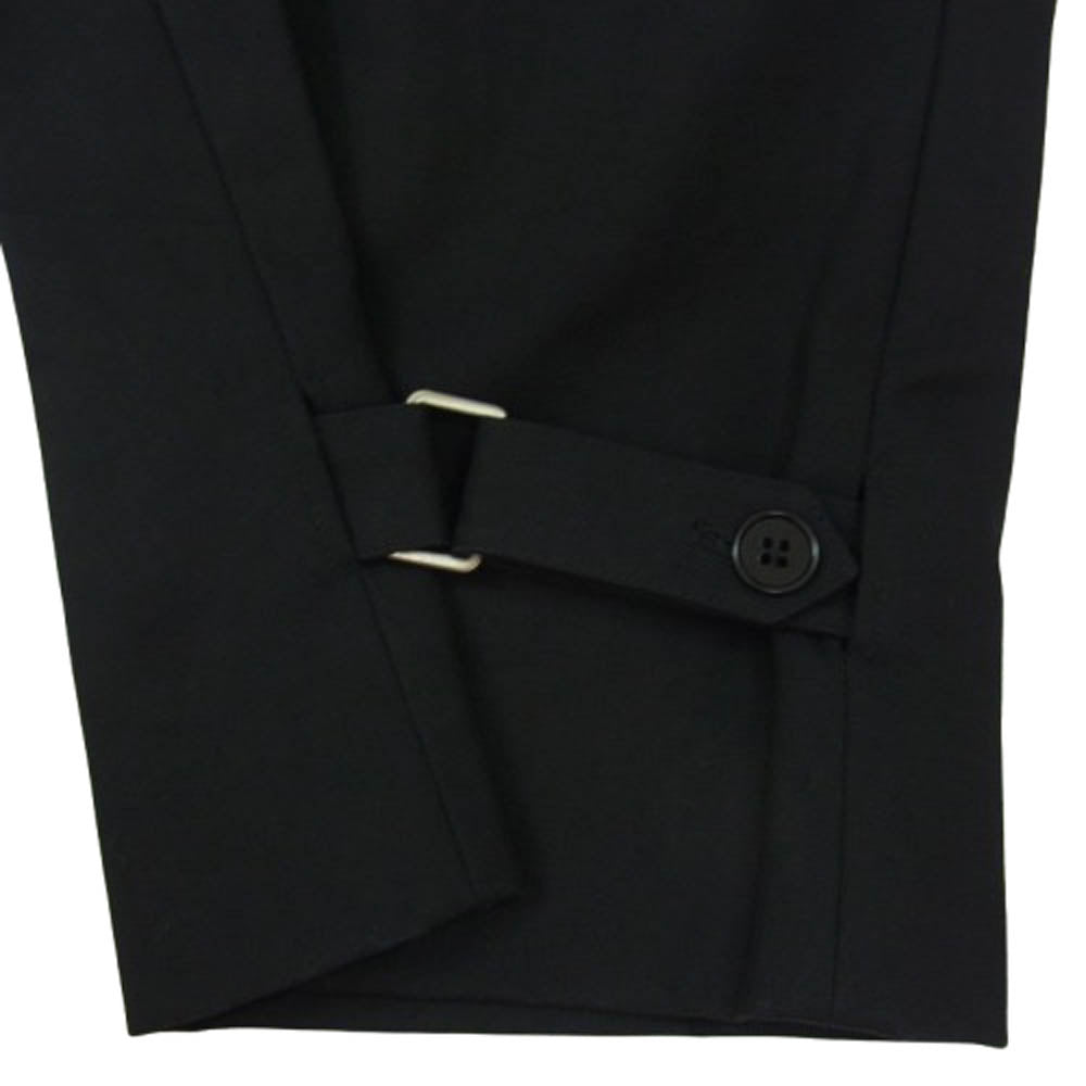 HERMES エルメス 20AW 刻印正規品 裾ベルト ワイド チノ ロング パンツ ブラック系 38【中古】