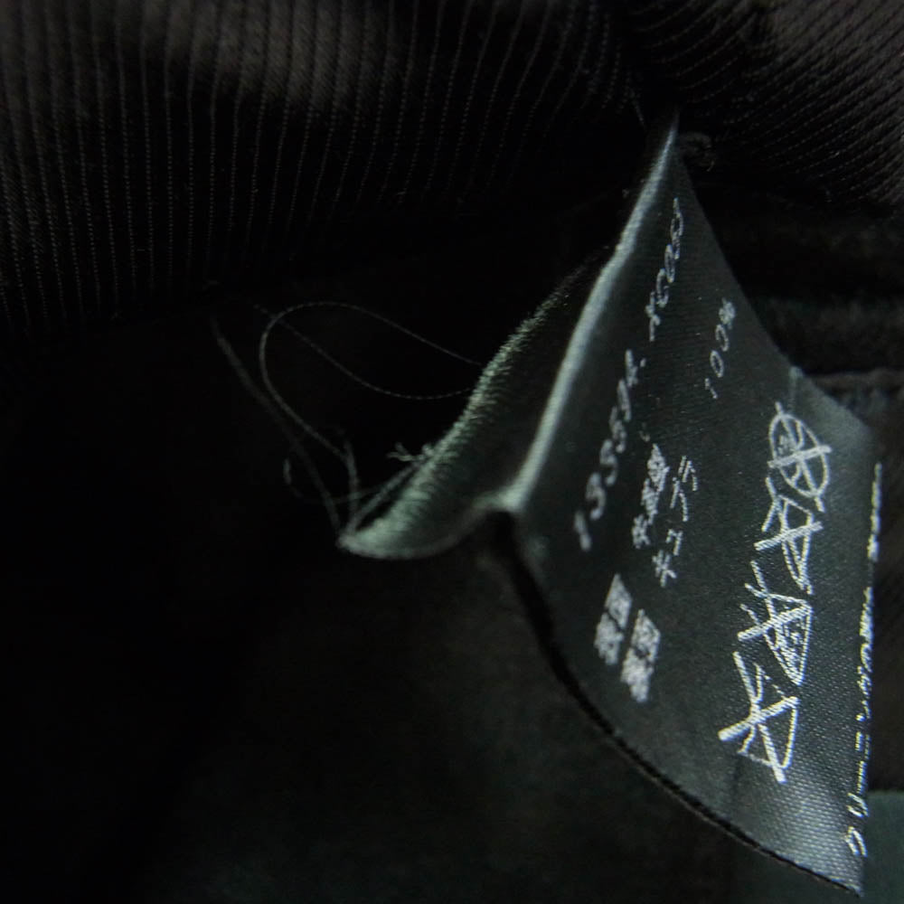 GUCCI グッチ 133594 XC053 国内正規品 イタリア製 スエードレザー ベルトカラー ハーフコート ブラック系【中古】