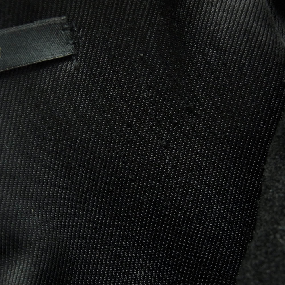 GUCCI グッチ 133594 XC053 国内正規品 イタリア製 スエードレザー ベルトカラー ハーフコート ブラック系【中古】