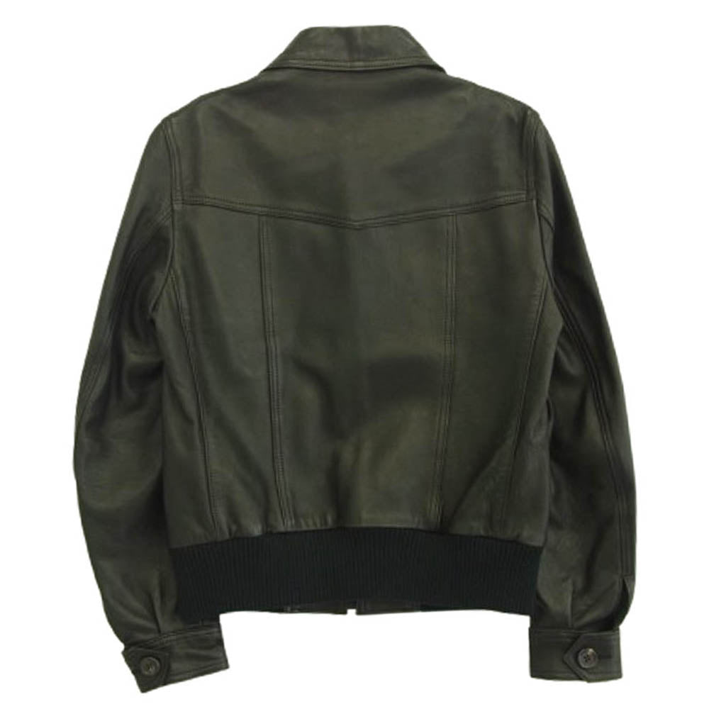 WACKO MARIA ワコマリア STIE lo 野口強 シープスキン レザー シングル ライダース ジャケット ブラック ブラック系 M【中古】