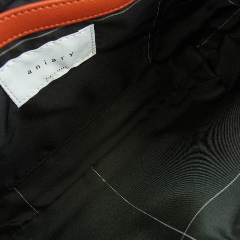 aniary アニアリ 36-03001 Artisan Leather レザー ショルダー バッグ レッド系 オレンジ系【新古品】【未使用】【中古】