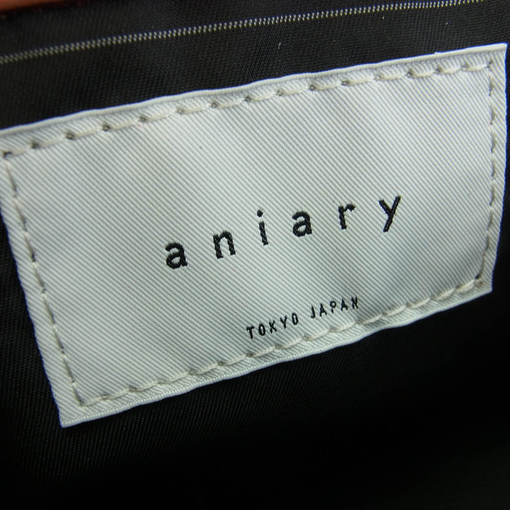 aniary アニアリ 36-03001 Artisan Leather レザー ショルダー バッグ レッド系 オレンジ系【新古品】【未使用】【中古】
