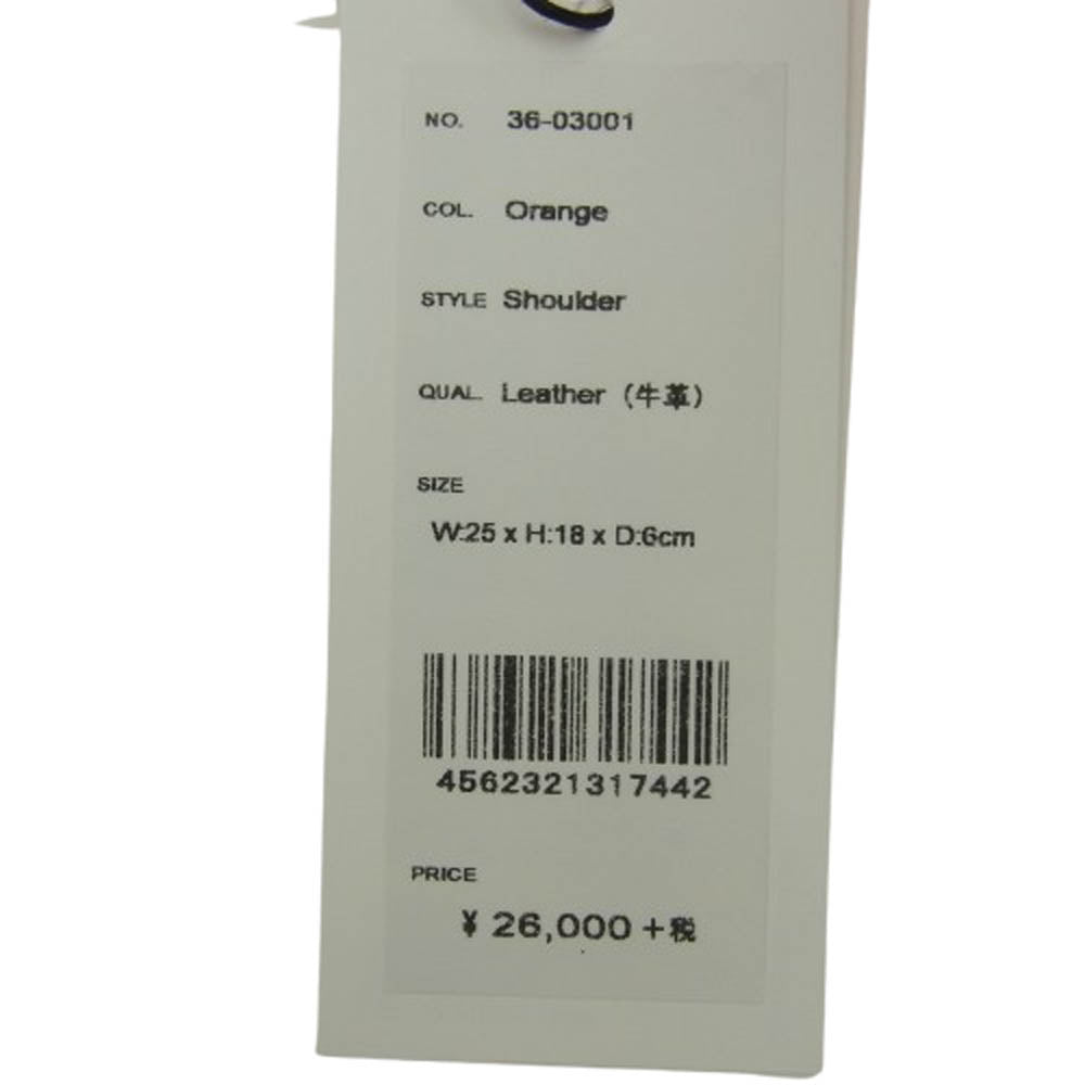 aniary アニアリ 36-03001 Artisan Leather レザー ショルダー バッグ レッド系 オレンジ系【新古品】【未使用】【中古】