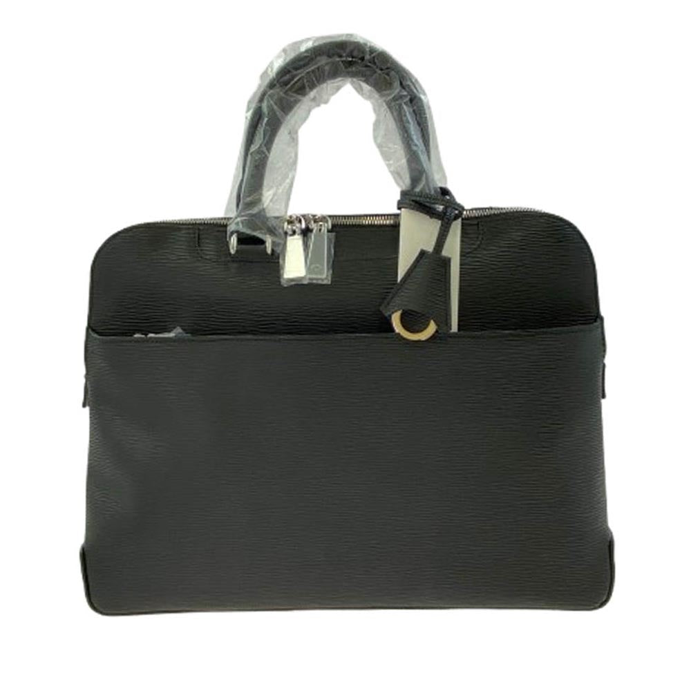 aniary アニアリ 16-01000 Wave Leather レザー ブリーフケース ビジネスバッグ ブラック系【新古品】【未使用】【中古】