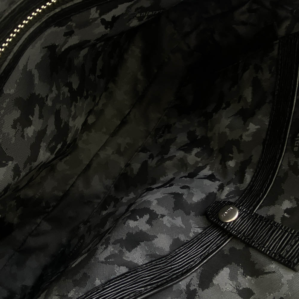 aniary アニアリ 16-01000 Wave Leather レザー ブリーフケース ビジネスバッグ ブラック系【新古品】【未使用】【中古】