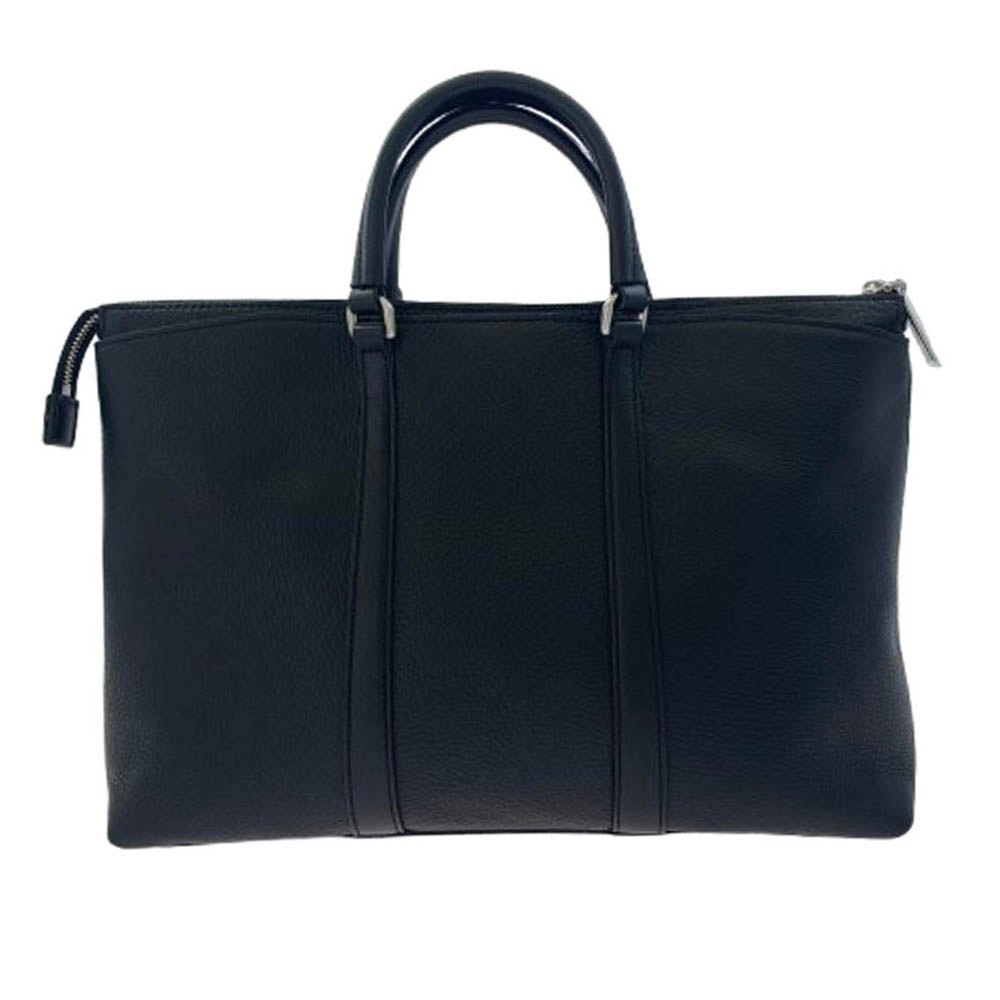 aniary アニアリ 07-01005 Shrink Leather レザー ブリーフケース ビジネスバッグ ブラック系【新古品】【未使用】【中古】