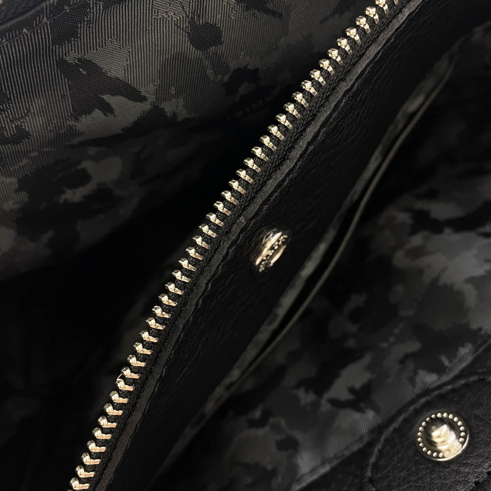 aniary アニアリ 07-01005 Shrink Leather レザー ブリーフケース ビジネスバッグ ブラック系【新古品】【未使用】【中古】