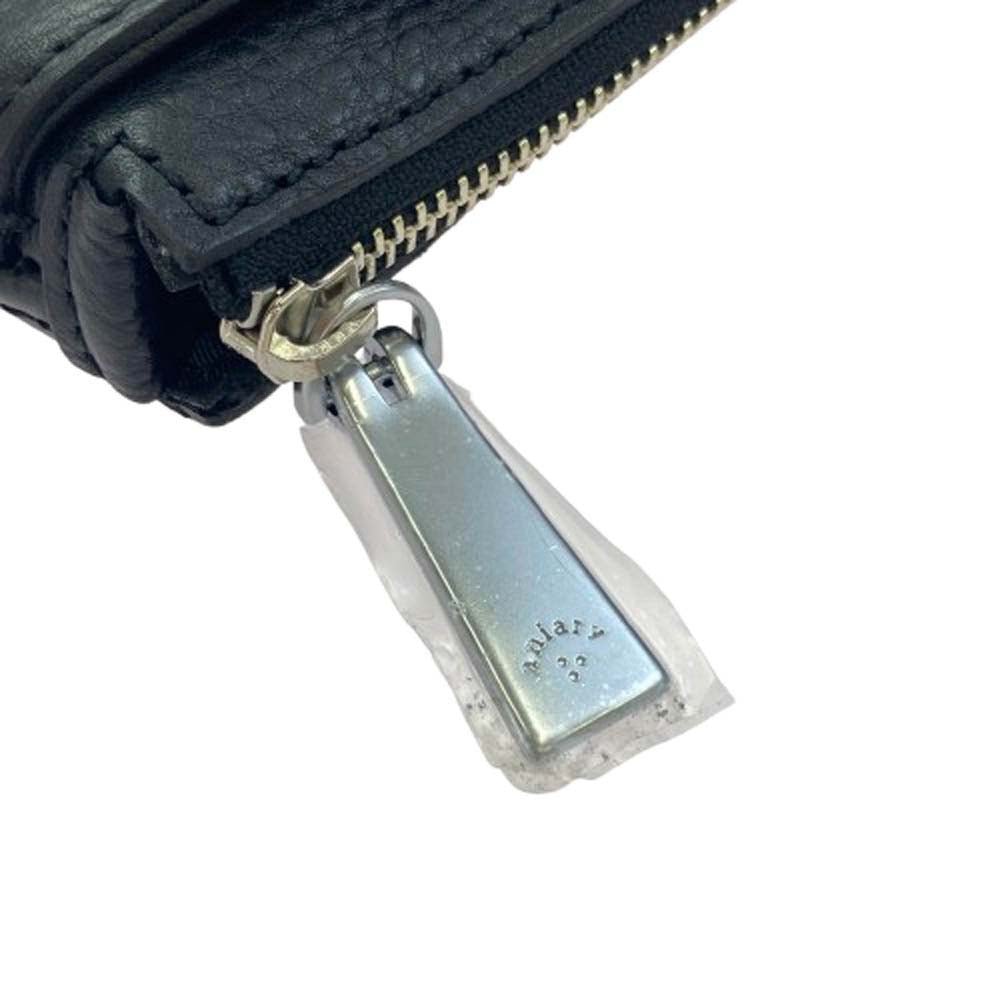 aniary アニアリ 07-01005 Shrink Leather レザー ブリーフケース ビジネスバッグ ブラック系【新古品】【未使用】【中古】