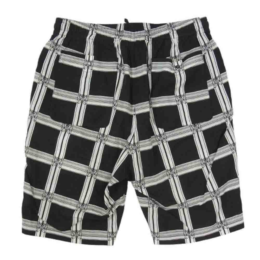 Needles ニードルス MR181 String Cowboy Short R/C Lawn Cloth ストリング カウボーイ ショーツ レーヨン コットン チェック ショート パンツ ブラック系 S【中古】