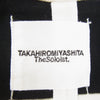 TAKAHIRO MIYASHITA The SoloIst. タカヒロミヤシタザソロイスト swc.0008b マルチ ボーダー カットソー Tシャツ ブラック系 48【中古】