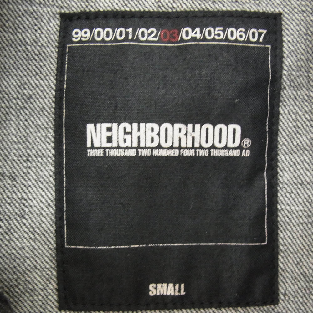 NEIGHBORHOOD ネイバーフッド DCNH-JK-01 DENIM COVERALL デニム カバーオール ジャケット ブラック系 S【中古】