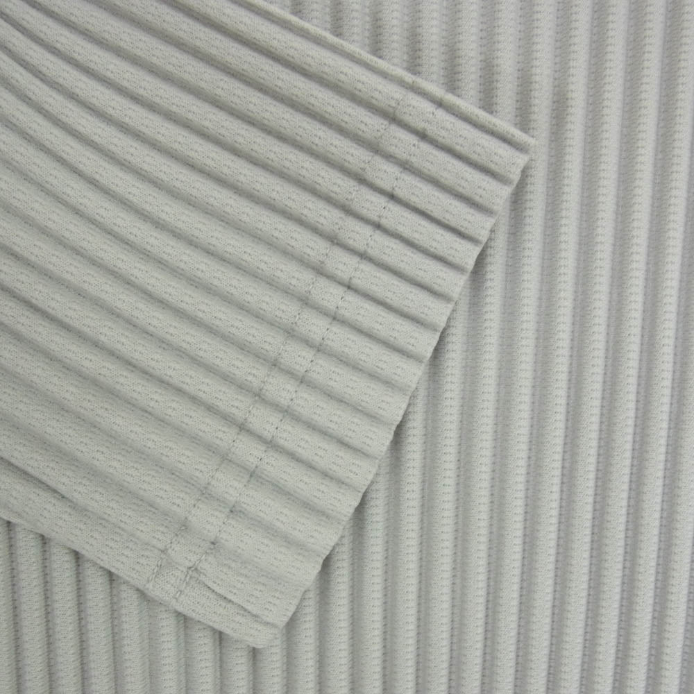 HOMME PLISSE ISSEY MIYAKE オム プリッセ イッセイミヤケ HP55JK421 BASICS ラウンドネック プリーツ カットソー グレー系 4【中古】