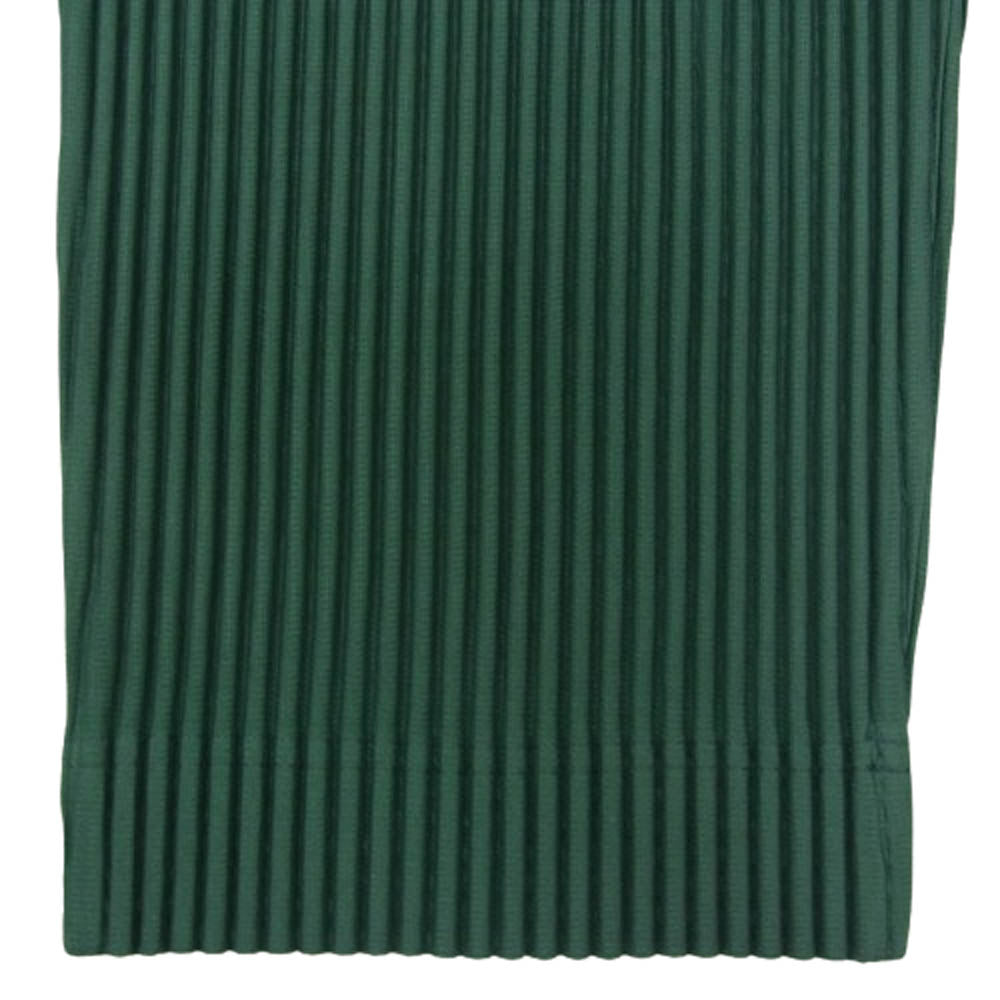 HOMME PLISSE ISSEY MIYAKE オム プリッセ イッセイミヤケ HP51JF153 TAILORED PLEATS 1 プリーツ テーパード パンツ グリーン系 2【中古】
