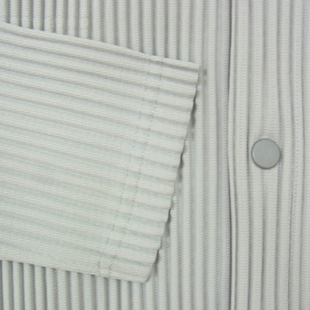 HOMME PLISSE ISSEY MIYAKE オム プリッセ イッセイミヤケ HP55JL441 BASICS プリーツ カーディガン グレー系 4【中古】