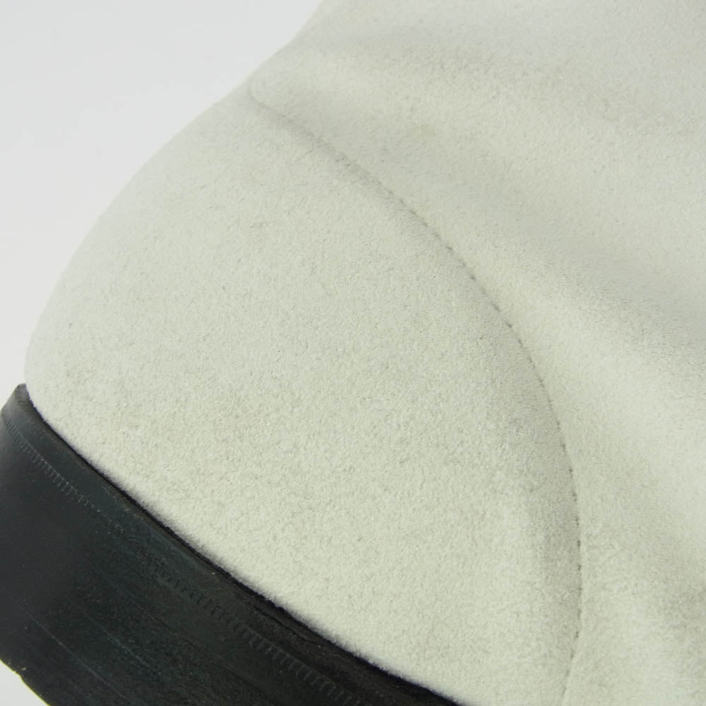 CROCKETT&JONES クロケットアンドジョーンズ Chukka Boot レザーソール スエード チャッカ ブーツ ホワイト系 8D【中古】