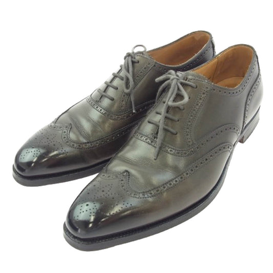 CROCKETT&JONES クロケットアンドジョーンズ 9881-1015-01 Guildford ウィングチップ ギルフォード レザー シューズ ダークブラウン系 7E【中古】