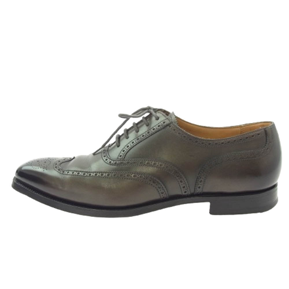 CROCKETT&JONES クロケットアンドジョーンズ 9881-1015-01 Guildford ウィングチップ ギルフォード レザー シューズ ダークブラウン系 7E【中古】