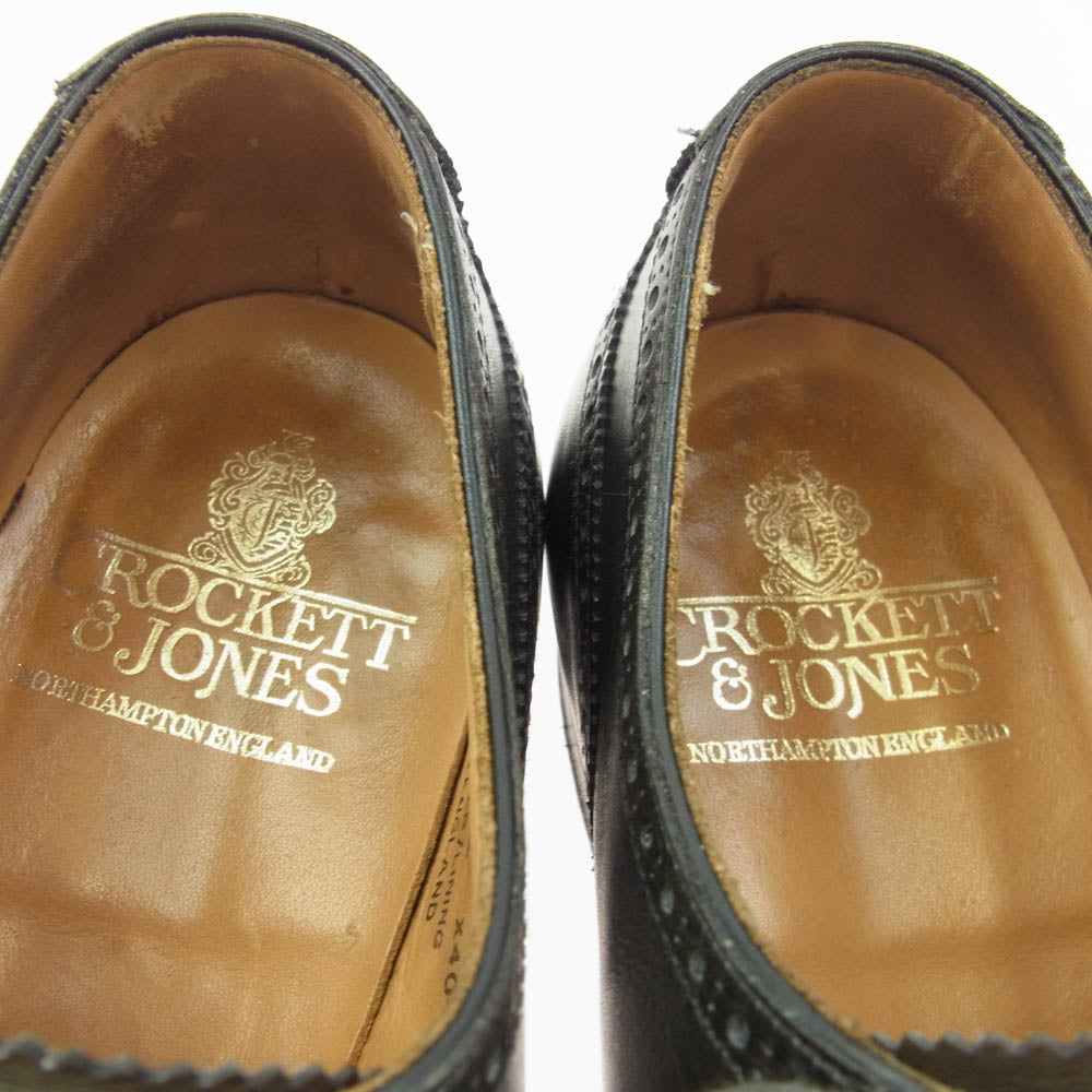 CROCKETT&JONES クロケットアンドジョーンズ 9881-1015-01 Guildford ウィングチップ ギルフォード レザー シューズ ダークブラウン系 7E【中古】