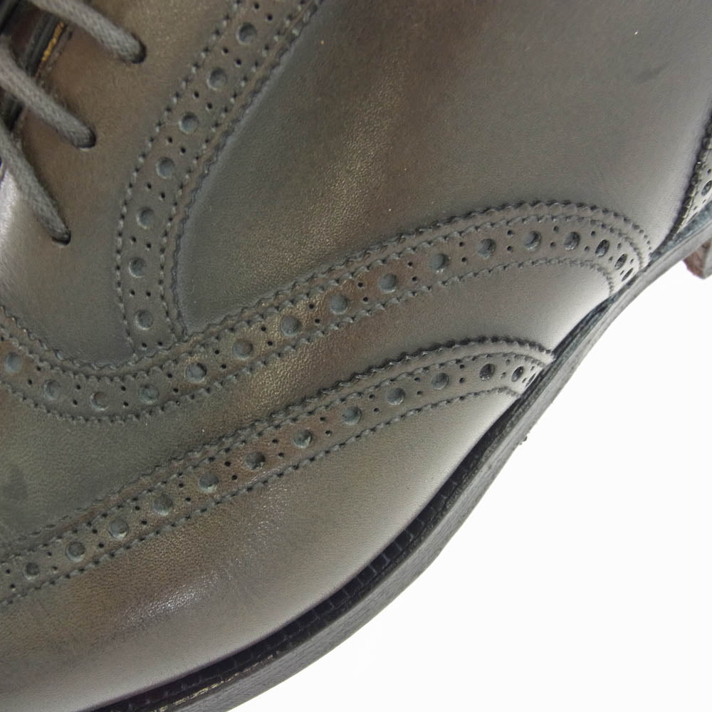 CROCKETT&JONES クロケットアンドジョーンズ 9881-1015-01 Guildford ウィングチップ ギルフォード レザー シューズ ダークブラウン系 7E【中古】