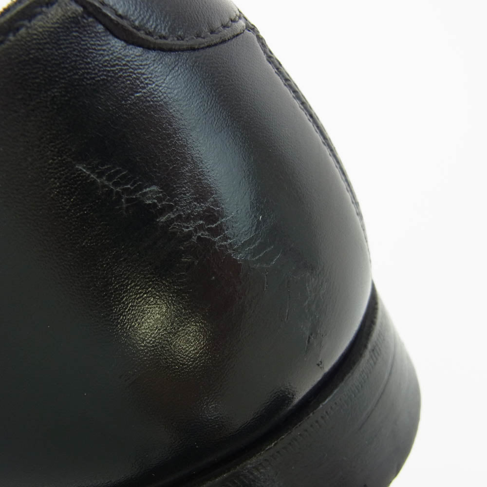 CROCKETT&JONES クロケットアンドジョーンズ 9447 AUDLEY BLACK CALF LEATHER SOLE ストレートチップ オードリー ブラック カーフ レザー ソール シューズ ブラック系 7.5Ｄ【中古】