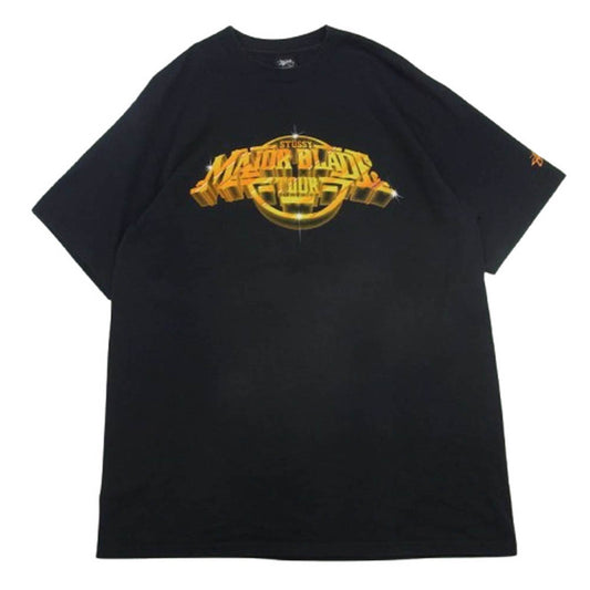 STUSSY ステューシー 05SS 2005年製 Major blade TOUR プリント ツアー Tシャツ 半袖 ブラック系 L【中古】