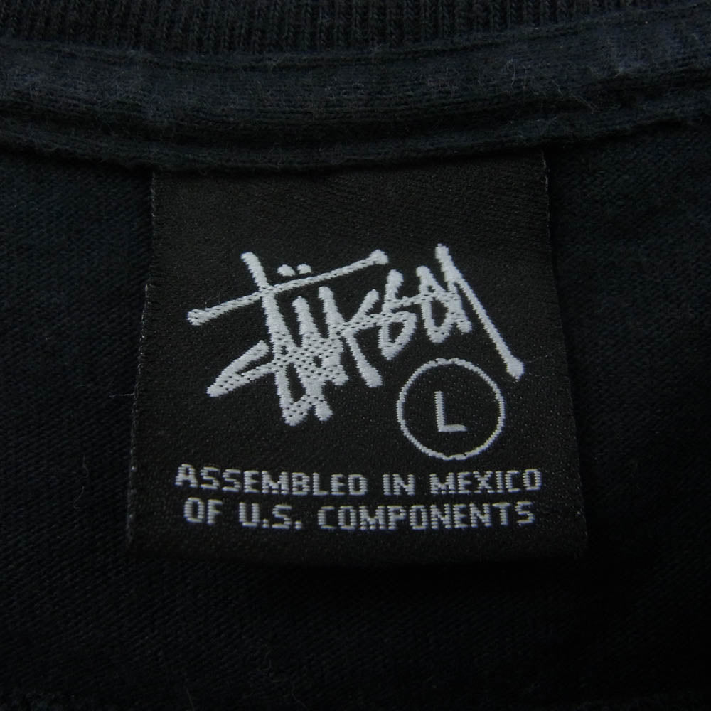 STUSSY ステューシー 05SS 2005年製 Major blade TOUR プリント ツアー Tシャツ 半袖 ブラック系 L【中古】