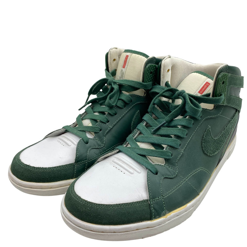 Supreme シュプリーム 2010年製 428927-300 × NIKE ナイキ ZOOM AIR 94 HI TEAM GREEN TEAM GREEN WHITE ズーム エア ハイカットスニーカー グリーン系 29cm【中古】