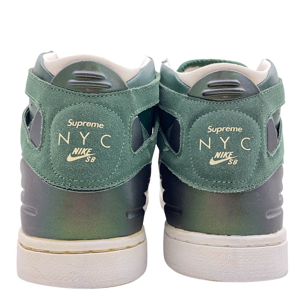 Supreme シュプリーム 2010年製 428927-300 × NIKE ナイキ ZOOM AIR 94 HI TEAM GREEN TEAM GREEN WHITE ズーム エア ハイカットスニーカー グリーン系 29cm【中古】