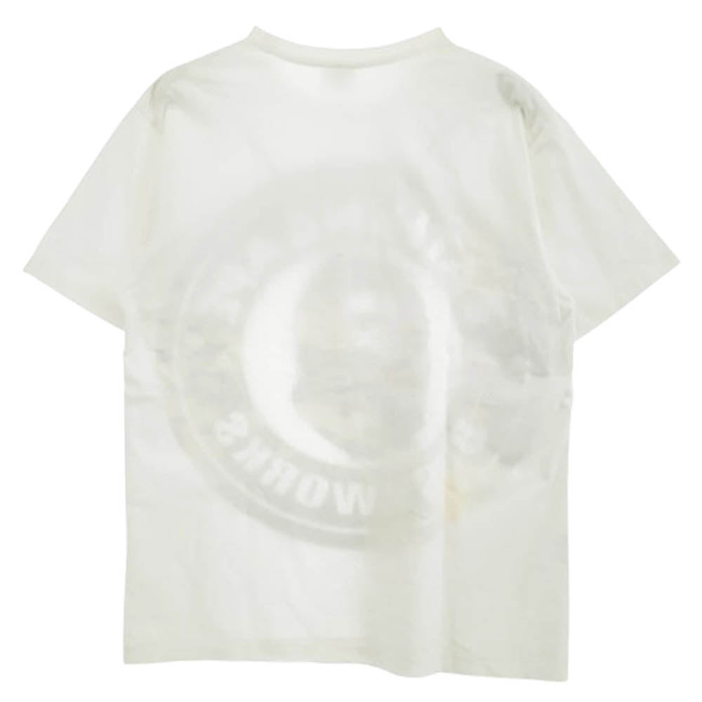 A BATHING APE アベイシングエイプ BUSY WORKS マルチカモ 半袖 Tシャツ ホワイト系 XL【中古】