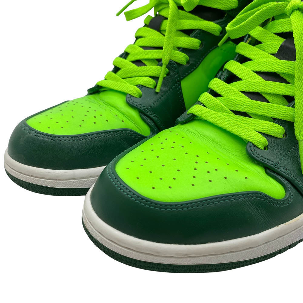 NIKE ナイキ 554724-330 Air Jordan 1 Mid Gorge Green AJ1 エアジョーダン1 ミッド ハイカットスニーカー グリーン系 28.5cm【中古】